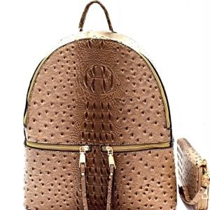 Ostrich Vegan Leather Backpack